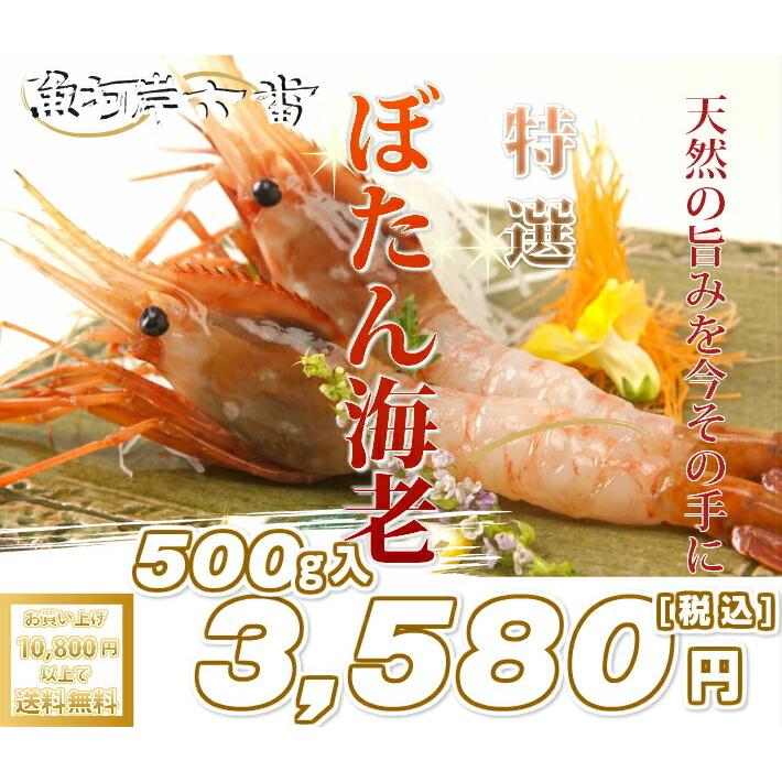 天然ぼたん海老　500g