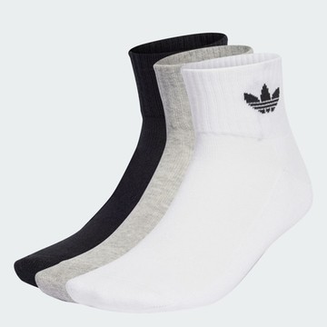 【adidas 愛迪達】 ADICOLOR 中筒襪 3 雙入 男/女 - Originals IJ5612
