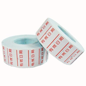 【文具通】1Y 單排 標價機 專用 標價紙 貼紙 有效日期 約1.2 x 2.2cm 10捲裝 P1090025