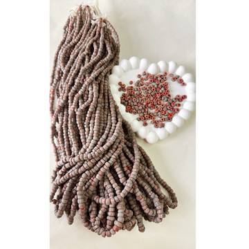 拾悦手作材料/古珠有手工瑕疵隨機出貨/約4～8mm/紅心西亞樓蘭珠/西域樓蘭文化/古珠/串珠編繩/DIY半成品/現貨出貨