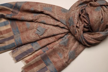 【聖誕禮物】喀什米爾羊絨編織卡尼/肉粉色藍紫色圍巾披肩現貨