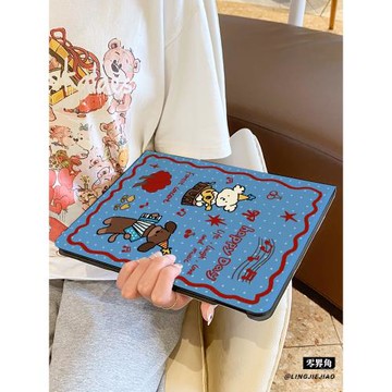 適用于ipad9保護套air6/5書本式蘋果iPad10筆槽8平板殼2025新款10.9音樂狗狗mini7殼Pro2022硅膠第九代6八5軟