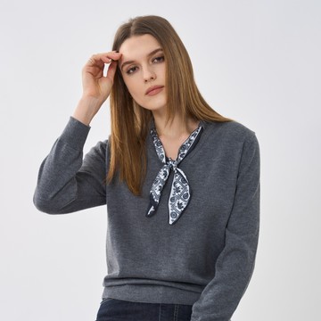 CLL巧玲瓏 浪漫巴黎絲語羊毛上衣 (灰色) 5248619