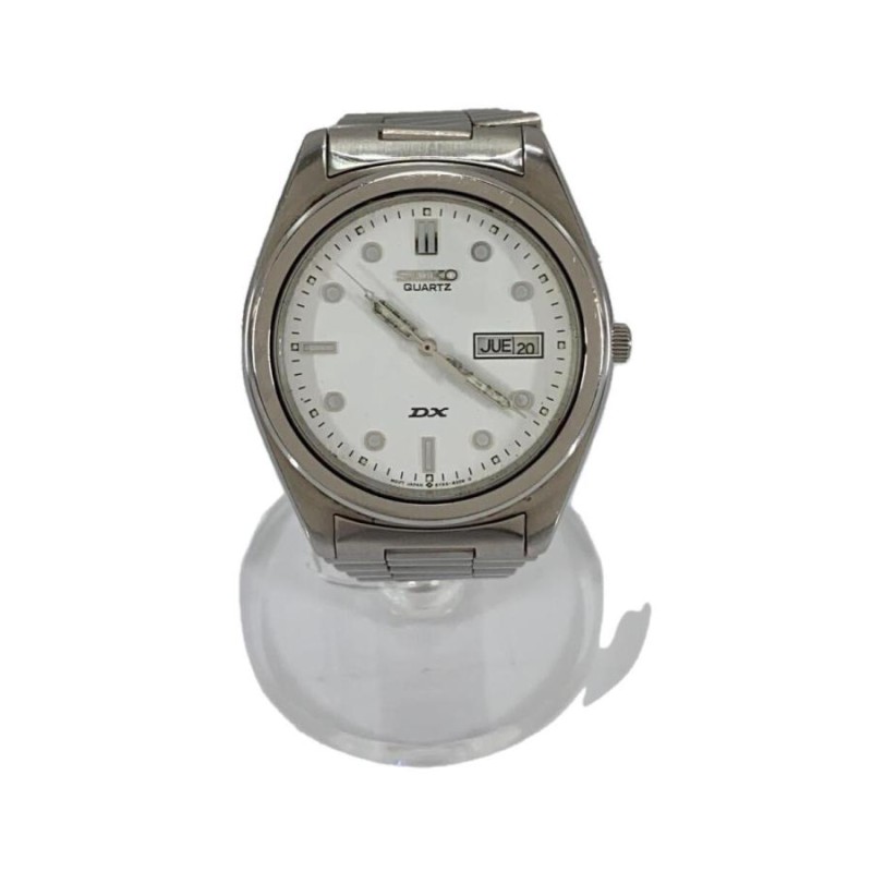 SEIKO◇クォーツ腕時計/アナログ/ステンレス/WHT/SLV/SS/5y23-8230 | LINEブランドカタログ