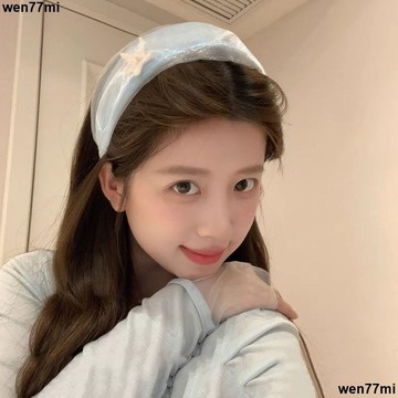 超實惠臘 女髮箍 髮飾 海星發箍超仙珠光網紗寬邊頭箍壓發發卡夢幻海洋貝殼度假風發飾品