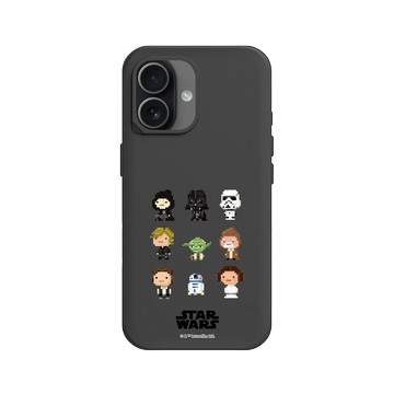 iPhone 17 SolidX 黑 - 迪士尼-星際大戰 Star Wars - 星際大戰 – Q版角色混合