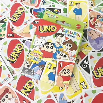 ✨【臺灣齣貨】✨🌈 蠟筆小新主題UNO紙牌112張日版卡通桌遊2-10人宿捨聚會 派對禮品週邊卡片卡牌桌遊派對聚會遊戲