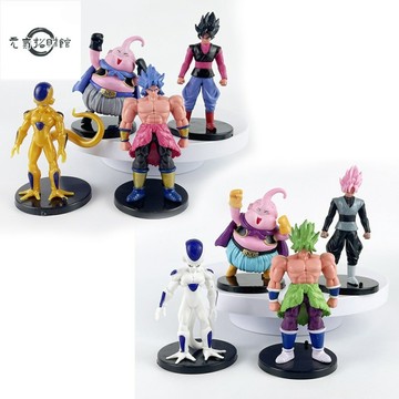 元氣招財  4款/套 Dragon Ball Z 魔人佈歐 佈羅利 黃金弗利薩 孫悟空 超級賽亞人 Q版公仔人偶模型玩具