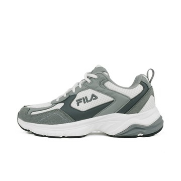Fila 斐樂 [1-J916Z-404] 男 休閒鞋 復古 麂皮 流行 拼接 緩衝 白灰