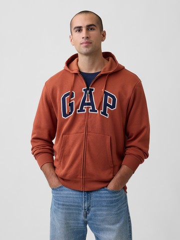 Gap Logo拉鍊休閒連帽外套