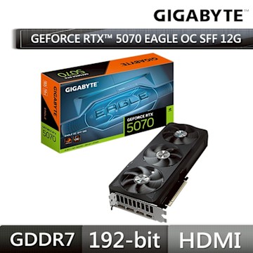 技嘉Gigabyte GeForce RTX 5070 EAGLE OC SFF 12G 顯示卡 GV-N5070EAGLE OC-12GD