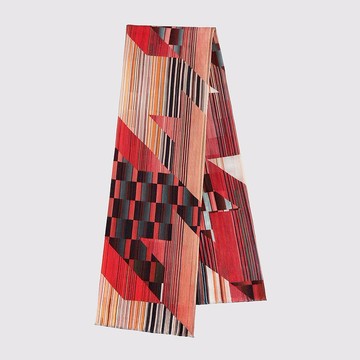 Red Drift 霞暉掠影 羊毛圍巾 明星系列