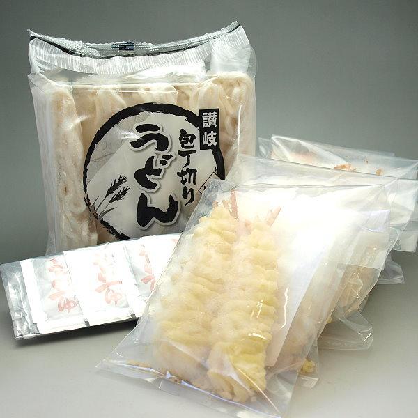 冷凍 海老天ぷらうどん えび天うどん 5食入り 包丁切り 冷凍 讃岐うどん 本場のうどんのコシをご堪能ください。お中元 お歳暮 ギフト プレゼント