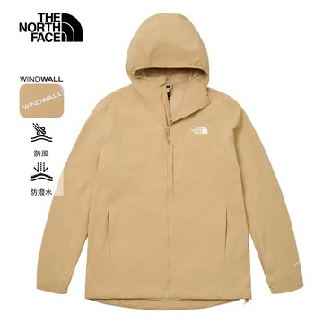 【雙11限定】男款卡其色DWR防潑水輕量風衣｜89ZNLK5