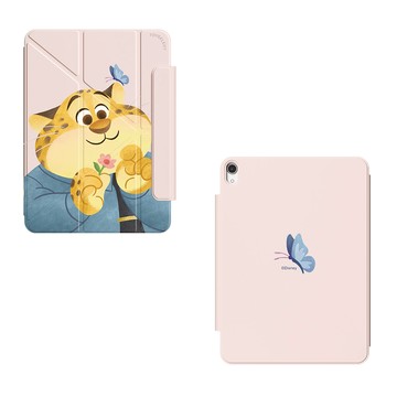 【TOYSELECT】Disney動物方城市-洪金豹的少女心強悍磁吸iPad Y折保護殼