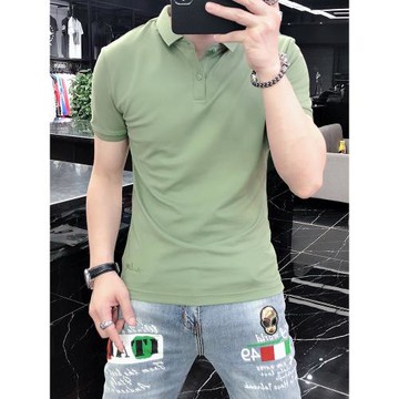 夏季男士POLO衫韓版修身個性刺繡保羅衫歐貨潮牌翻領短袖T恤男款