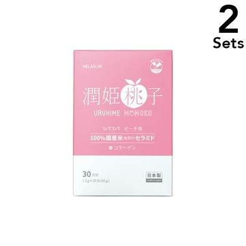 【2入組】潤姬桃子 URUHIMEMOMOKO 口服神經醯胺 美肌保濕粉 30包