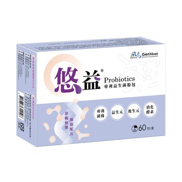 景岳生技 悠益專利益生菌粉包1入組(60包/入)