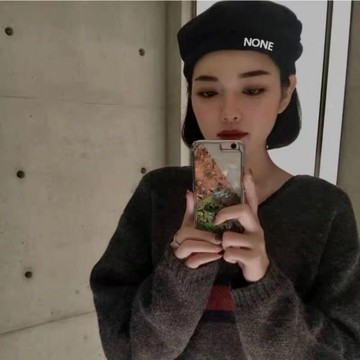 網紅貝雷帽女秋冬韓版日系百搭黑色畫家帽英倫復古帽子女韓版潮1入