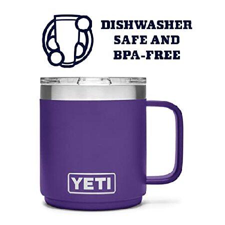 YETI Rambler 10 oz Stackable Mug, Vacuum Insulated, Stainless Steel with MagSlider Lid, Peak Purple並行輸入品