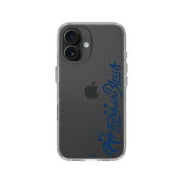 iPhone 16 Clear Case（相機按鈕） 透明 - FFF - Fiers d'être Bleus - Vertical