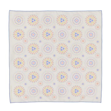 in Blooom 印花樂 包布巾 煙火  45 x 45cm 棉  夏夢藍黃