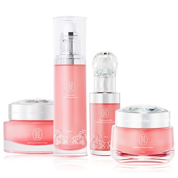 【星采保養品】水潤修復賦活4步組(升級版)〈菁粹60ml*1+透白精華液30ml*1+精質霜50ml*1+水凝霜50ml*1〉