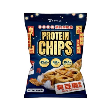 TRYALL  台灣第一高蛋白品牌 蛋白酥脆脆-臭豆腐風味 30g (TRY026)