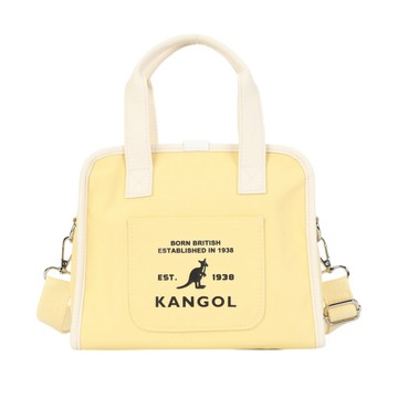 KANGOL 側背包 檸檬黃 斜背 帆布 手提 小包包 6625170561