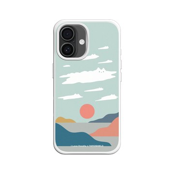 iPhone 16 SolidX 白 - ilovedoodle (Lim Heng Swee) - Cat Landscape - Cloud 貓咪雲