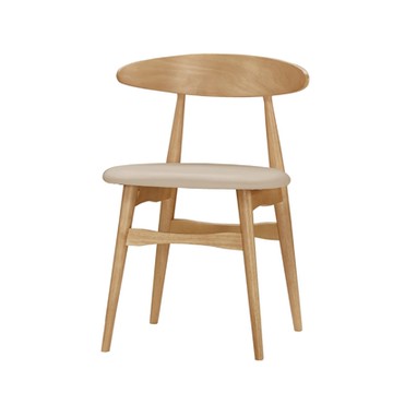 文創集 麗狄斯透氣皮革實木餐椅四入組合(四張餐椅組合販售出貨)-52x46x74cm免組