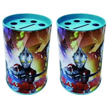 收納王妃 超人力霸王 雅克 筆筒存錢筒  淺藍色  2個