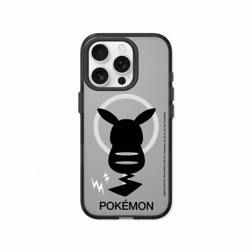 RHINOSHIELD iPhone 16/Plus/Pro/Pro Max Clear MagSafe兼容 抗黃化透明防摔磁吸手機殼｜寶可夢-皮卡丘背面剪影