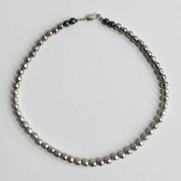 玻璃巴洛克珍珠項鍊／約6mm，約42cm／紫丁香漸層色／日本製