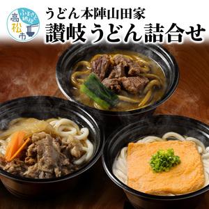 ふるさと納税 うどん 讃岐うどん さぬきうどん 詰め合わせ 冷凍  うどん本陣山田家 冷凍個食鍋 讃岐うどん詰め合わせ 香川県高松市