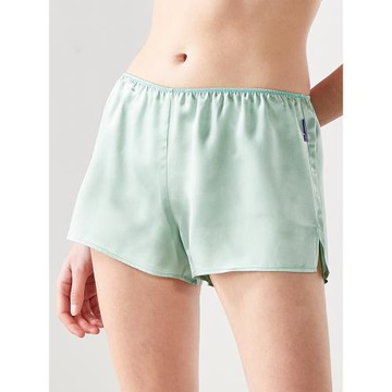 soie jardin 0#家居女睡褲打底桑蠶絲純色寬松舒適絲綢簡約短褲