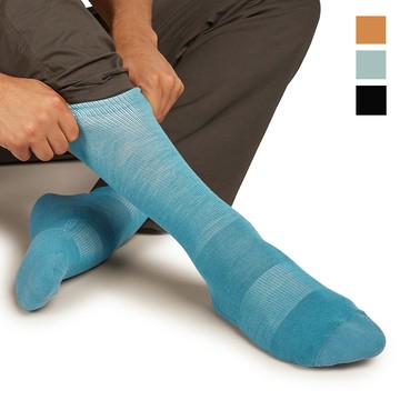 【紐西蘭Icebreaker】男 中筒薄毛圈都會休閒襪