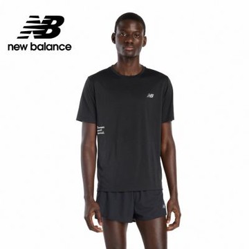 【New Balance】短袖上衣_男性_黑色_MT53216BK