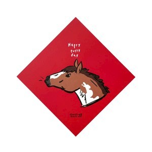 郭公館工作室 斗方小春聯-馬上快樂