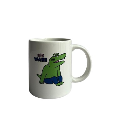 【100 WANI】一百天鱷魚官方授權周邊產品 鱷魚設計簡約馬克杯
