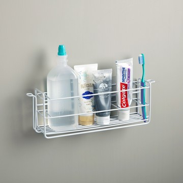 特力屋 隱形無痕貼烤漆盥洗用具架 大