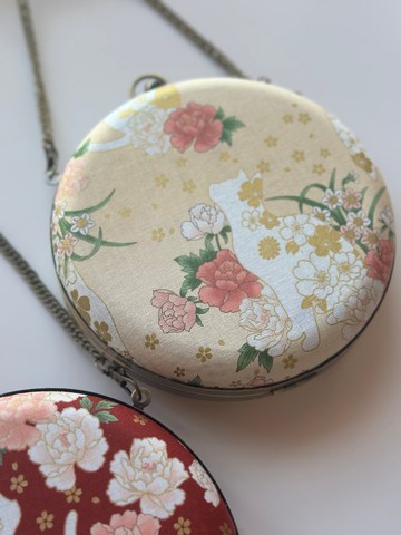 金黃貓咪水仙小圓包 - 可手拿/ 斜揹/ 婚禮姊妹禮物