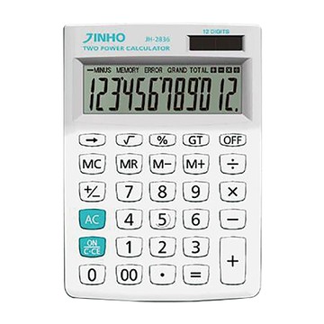 京禾JINHO計算機/JH-2836-W/12位元/銀白