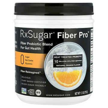 RxSugar, Fiber Pro™，天然橙味，1.7 磅（770 克）