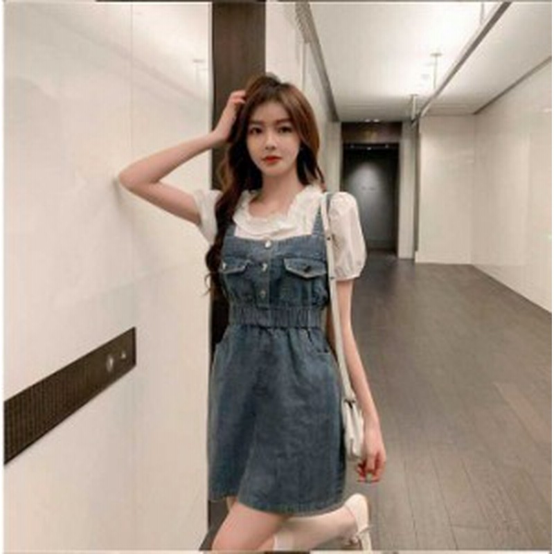 予約商品 大きいサイズ レディース デニム ミニワンピース サロペットスカート ボトムスオーバーサイズ 韓国ファッション ビッグサイ 通販 Lineポイント最大1 0 Get Lineショッピング