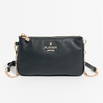 PLAYBOY - 萬用包附鍊條長背帶  Striking系列 - 深藍色