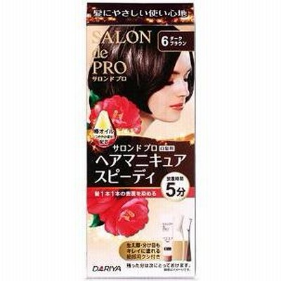 サロンドプロ ヘアマニキュア・スピーディ(白髪用)6 ダークブラウン ダリヤ 返品種別A