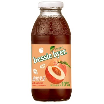 貝思寶兒蜜桃果茶 (360mlX 24入)玻璃瓶