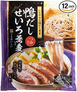 霧しな 鴨だしせいろ蕎麦 つゆ付き 12食入り