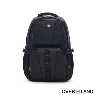 OVERLAND - 美式十字軍 - 素面休閒造型機能筆電大容量後背包 - 5395